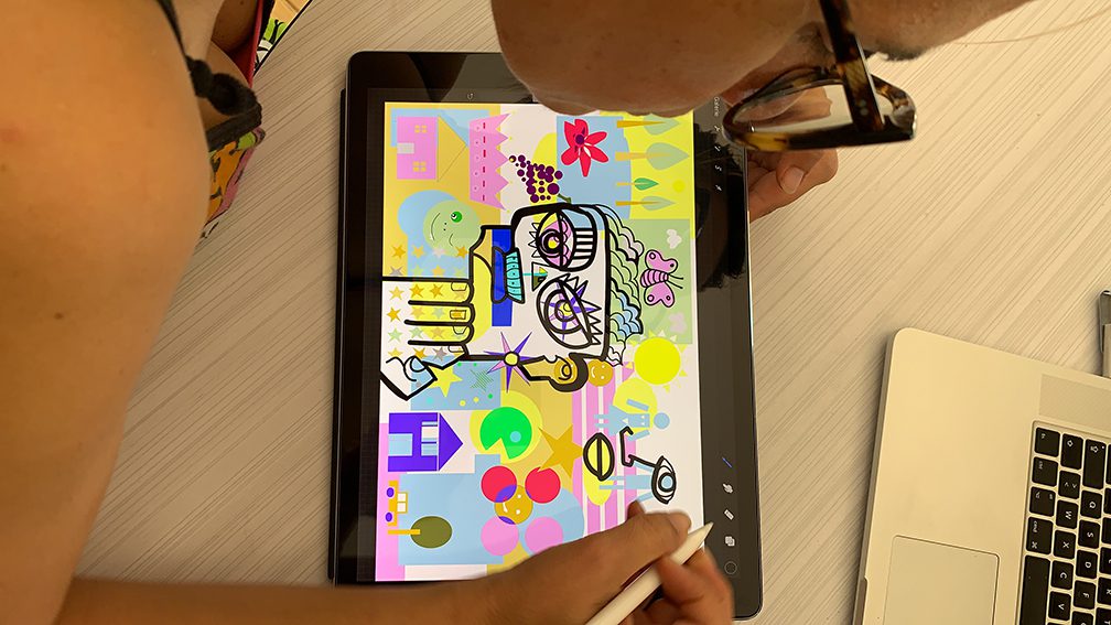aNa artiste propose une animation fresque digitale accessible depuis Smartphone, tablette ou poste informatique au choix