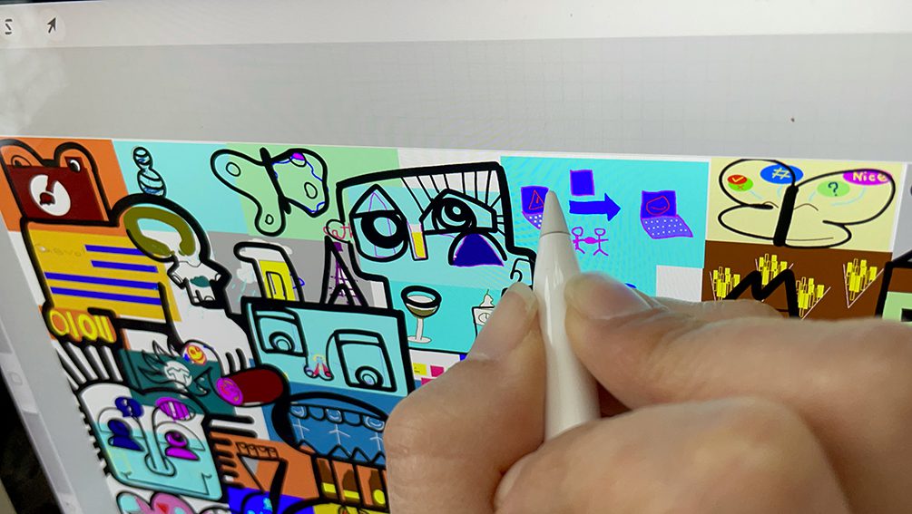 Idée d'animation Virtuelle digital pour team building nomade fresque
